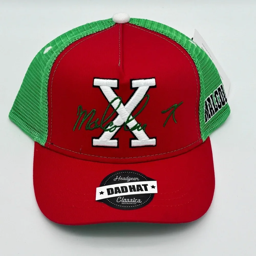 Headgear Malcolm X‎ For The Truth Youth Trucker Hat Red Green Snapback